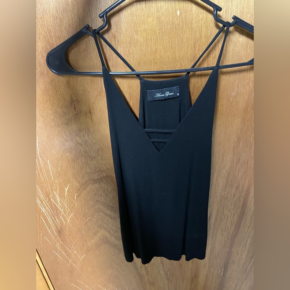 Black tank top